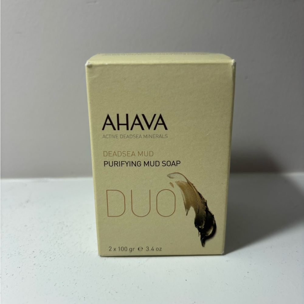 AHAVA Deadsea Mud Purifying Mud Soap Duo - Two 3.4 oz bars